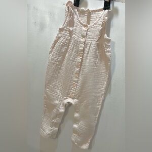 12-18 months baby girl baby gap one piece bodysuit cream pink color